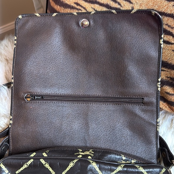 Longchamp Shoulder Bag Leather Dark Brown Horse - Picture 5 of 14